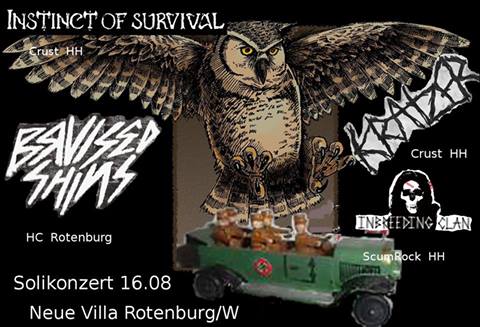 Instinct of survival, Kratzer, Bruised Shins und Inbreeding clan