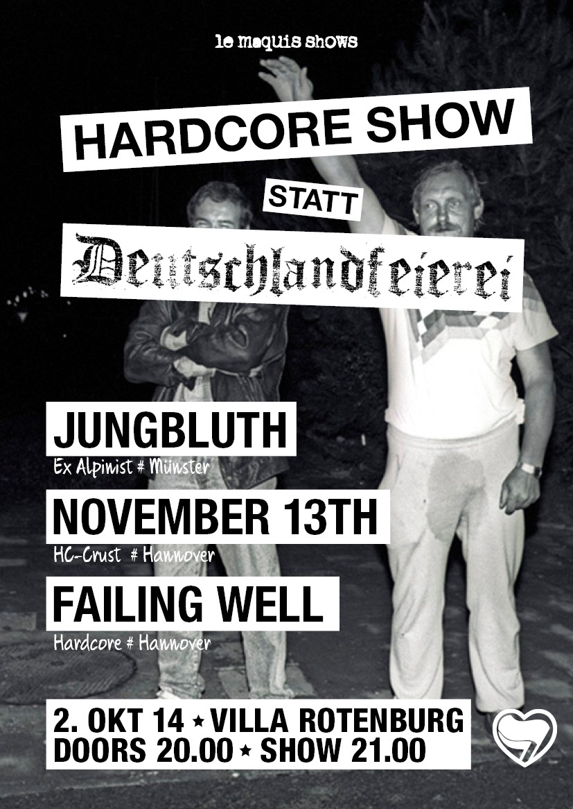 Jungbluth, November 13th und Failing Well