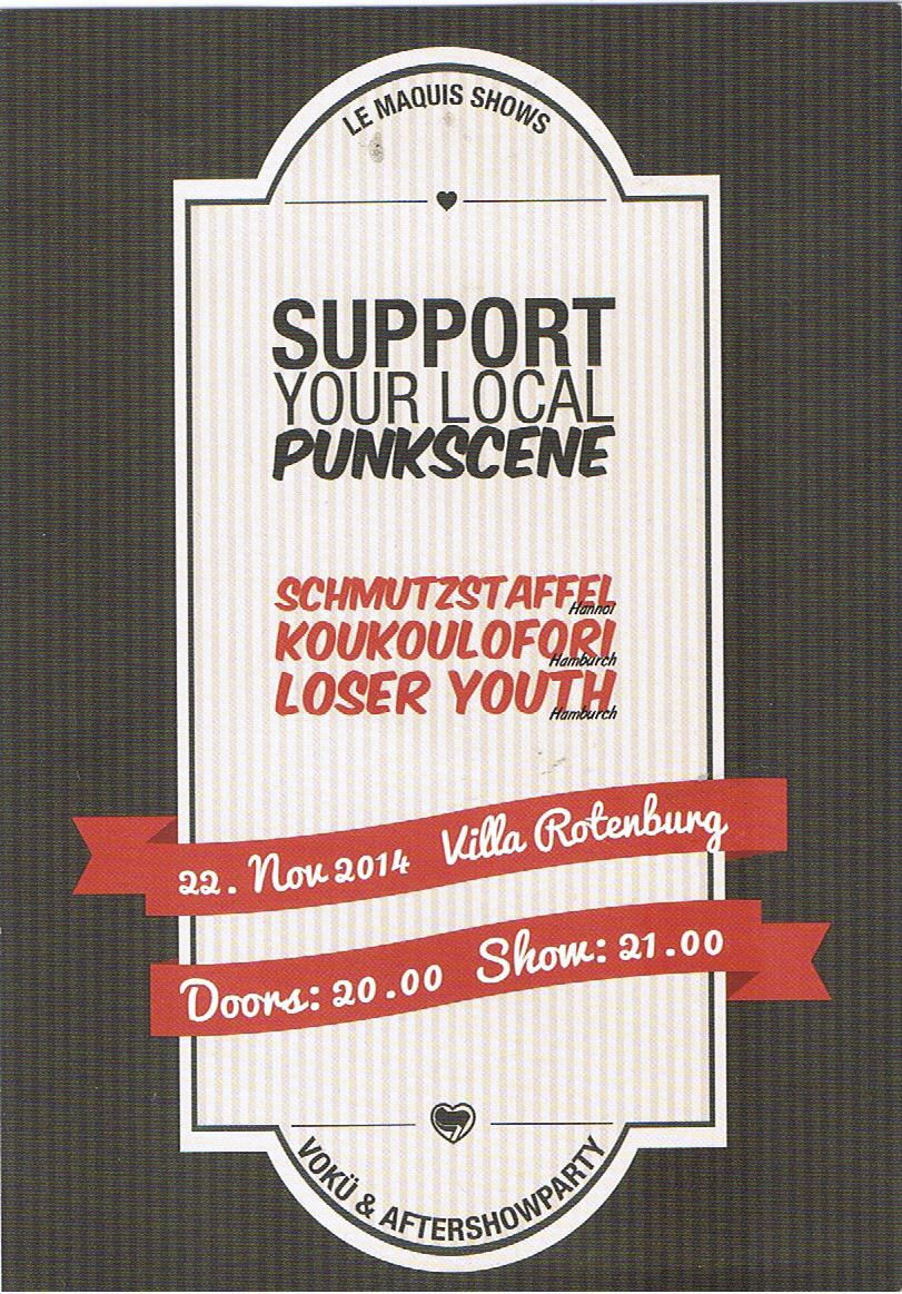 Schmutzstaffel, Koukoulofori und Loser Youth