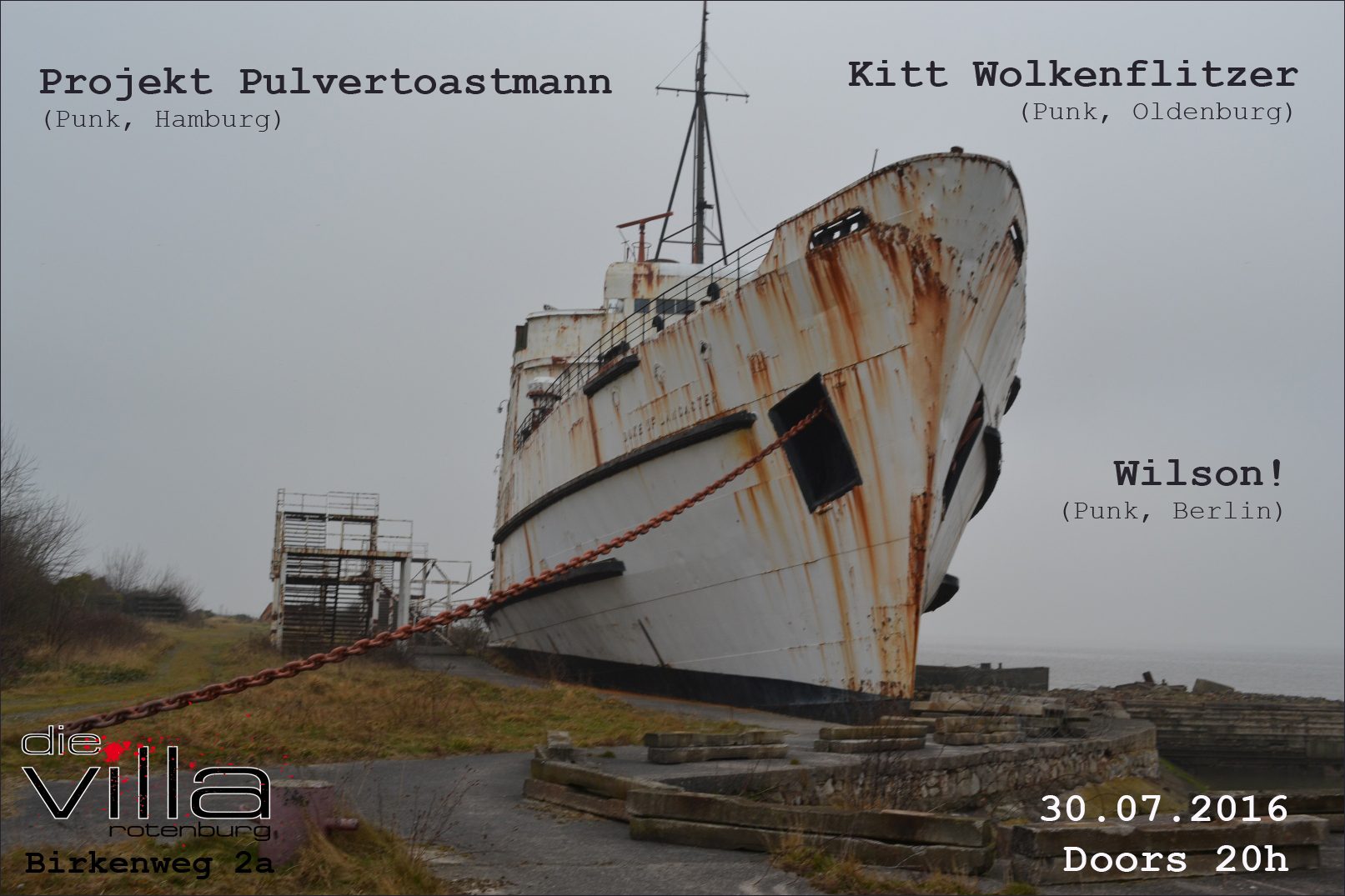 Projekt Pulvertoastmann, Wilson! und Kitt Wolkenflitzer