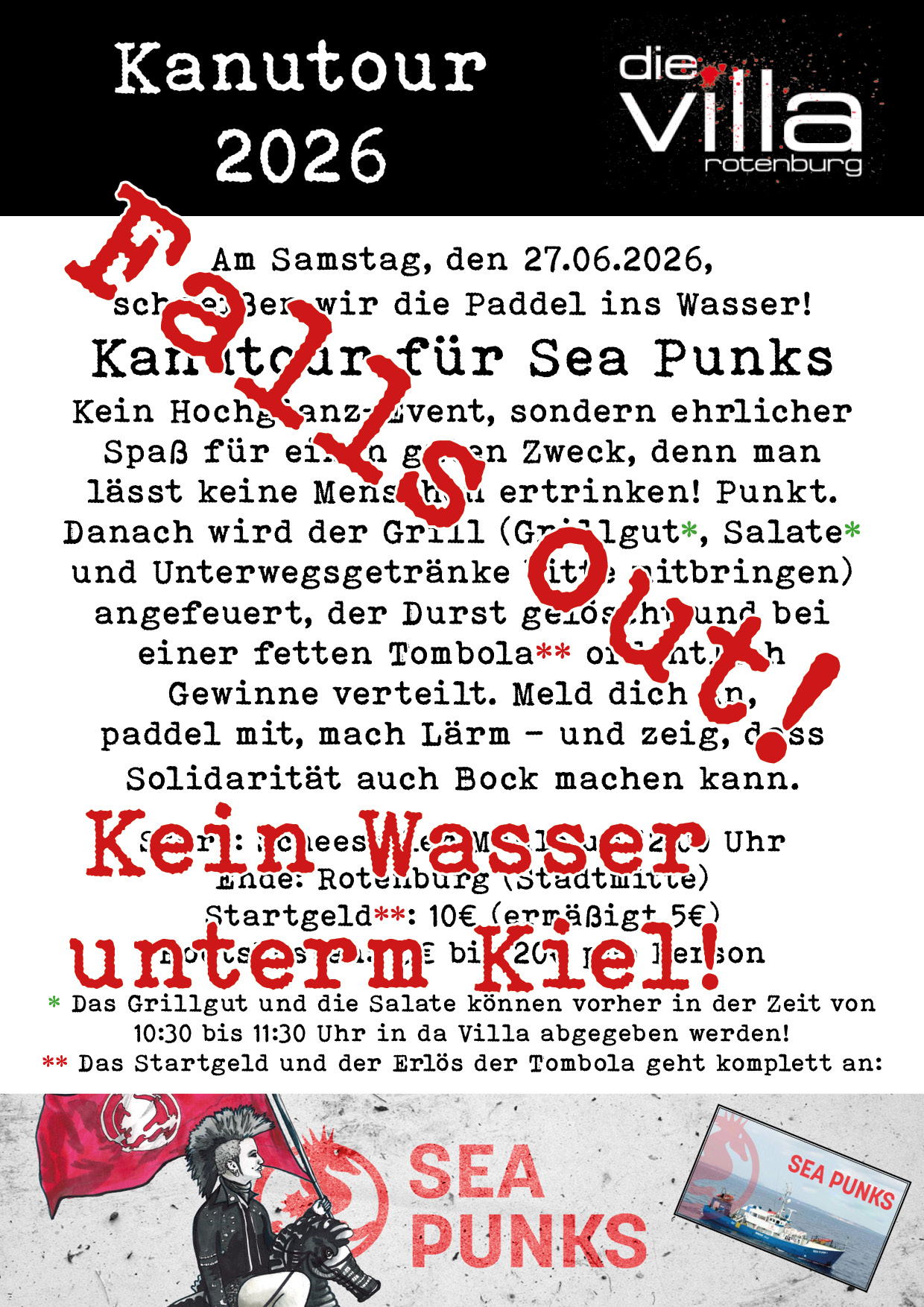 Kanutour für Sea Punks – FÄLLT AUS!