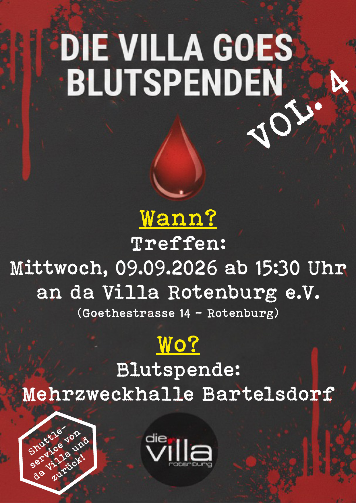 Villa goes Blutspenden Vol. IV